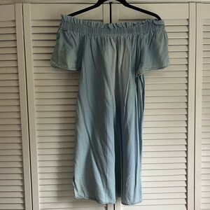 Style Envy Stonewashed Strapless Denim Dress